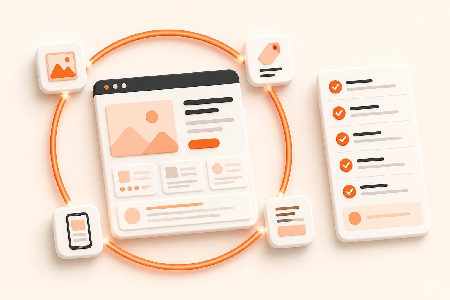 Snapshot Site themed workflow illustration for ai website auditing
