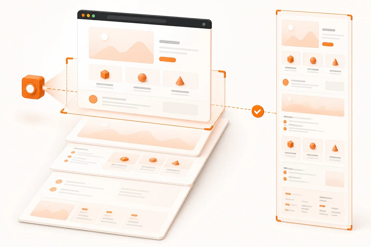 Full-page screenshot API capturing a complete page beyond the browser viewport
