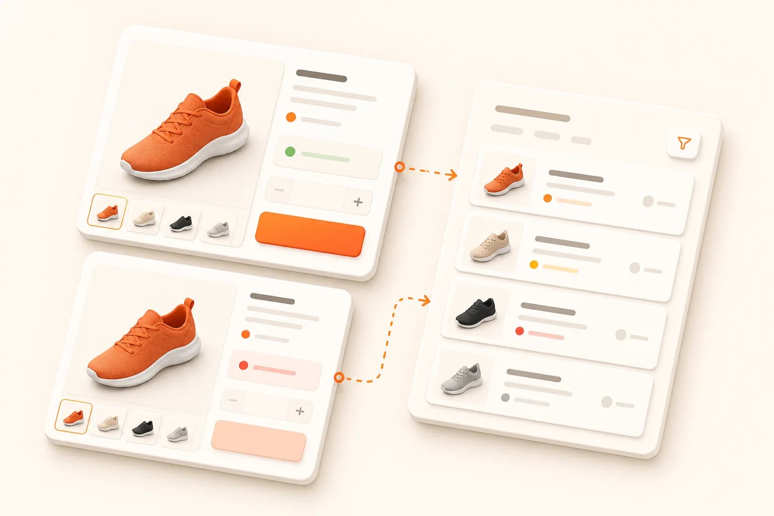 Snapshot Site themed workflow illustration for product page monitoring