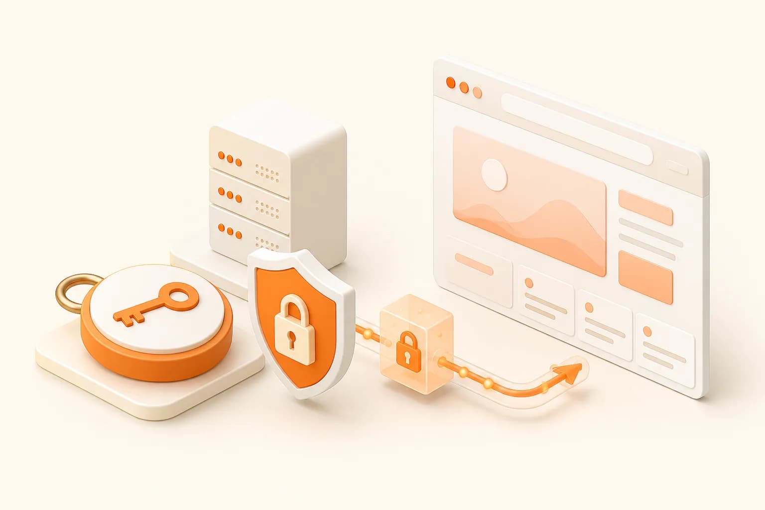 Snapshot Site themed screenshot API authentication illustration