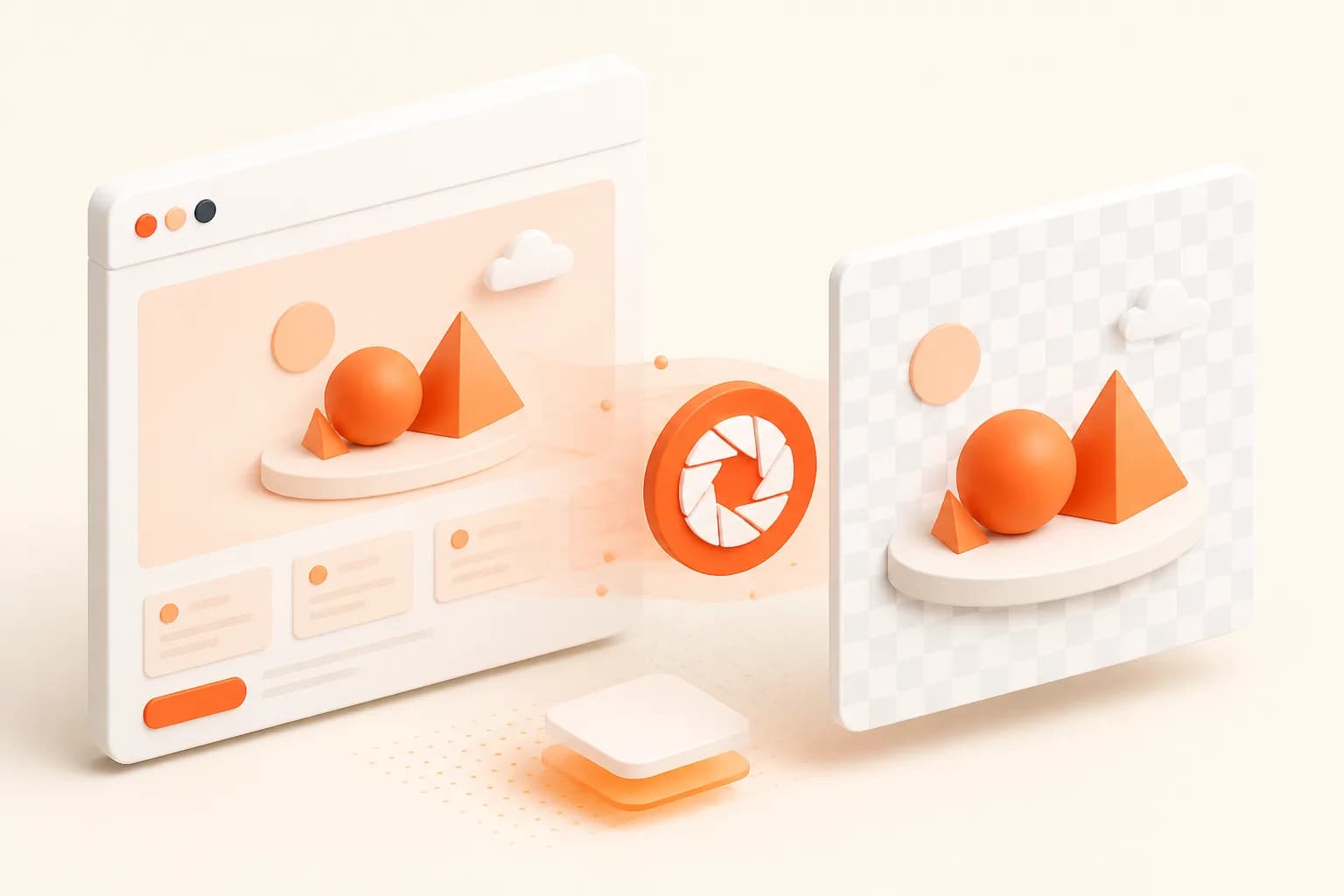 Snapshot Site themed webpage to PNG API illustration