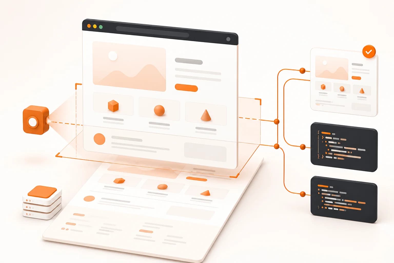 Website screenshot API capturing a full web page and returning image outputs to a developer workflow