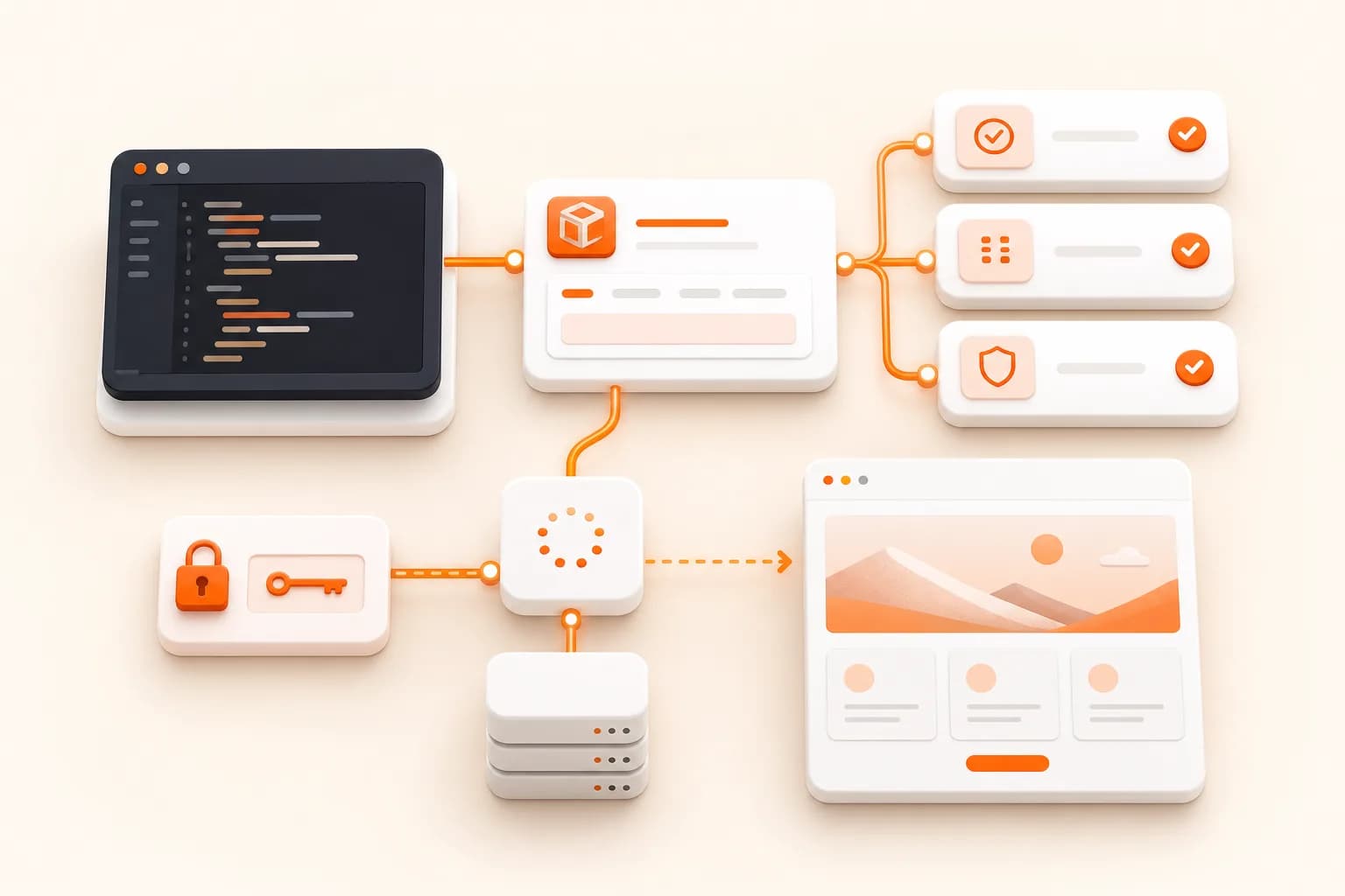 Snapshot Site themed FastAPI screenshot API illustration