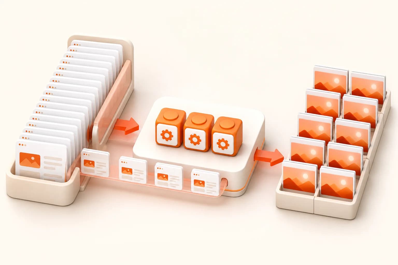 Snapshot Site themed multiple URL screenshot workflow illustration