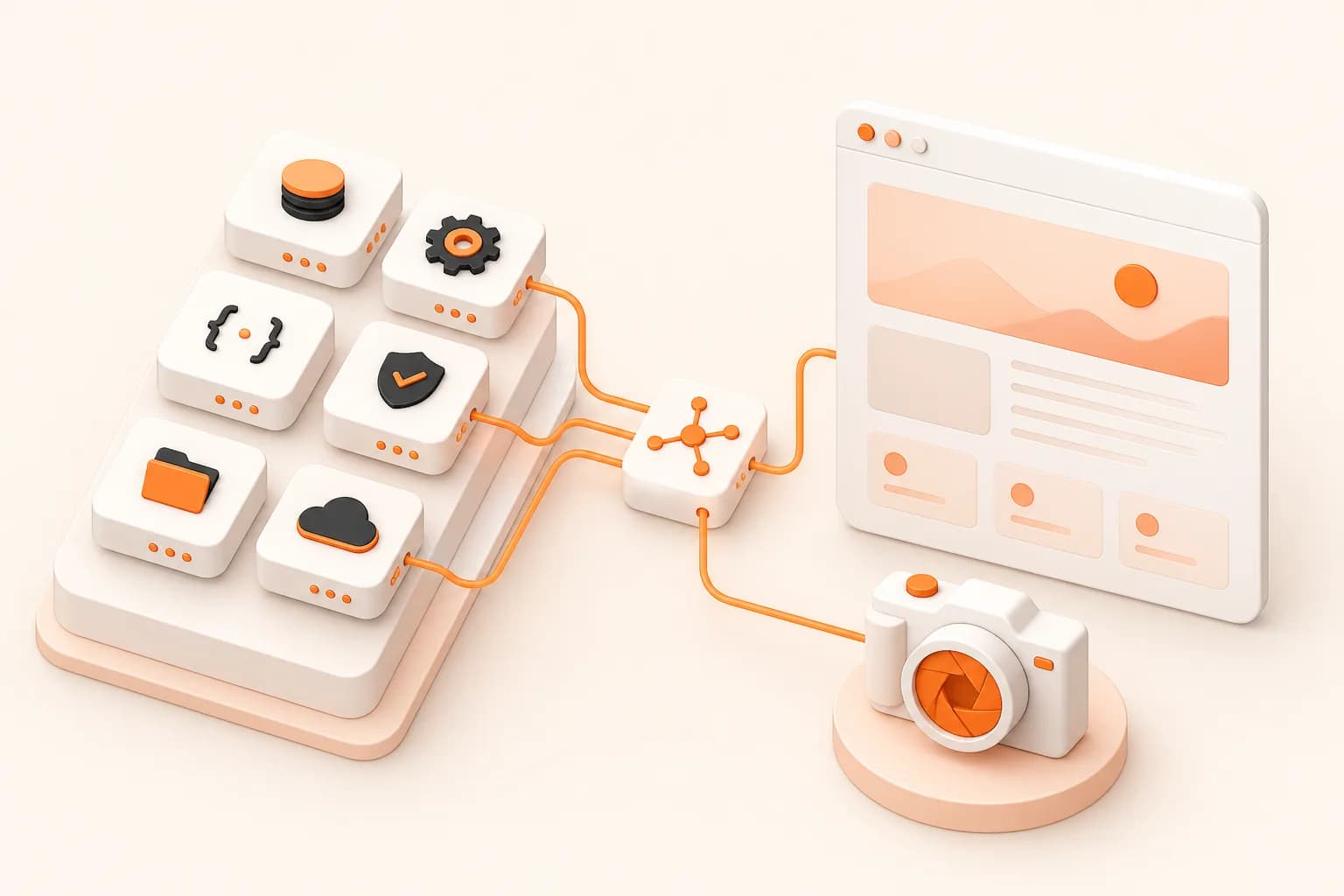 Snapshot Site themed Symfony screenshot API integration illustration