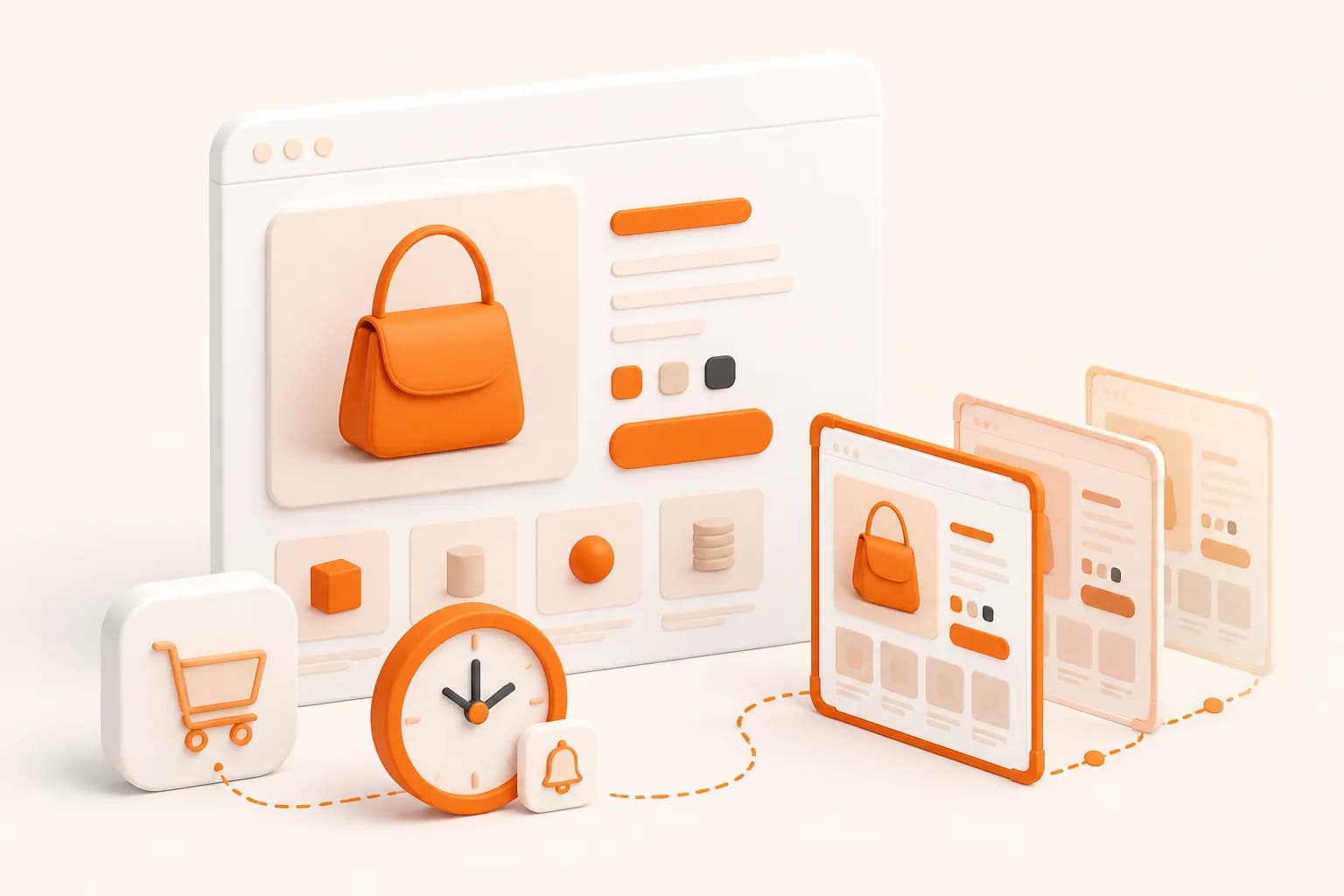 Snapshot Site themed WooCommerce screenshot API illustration