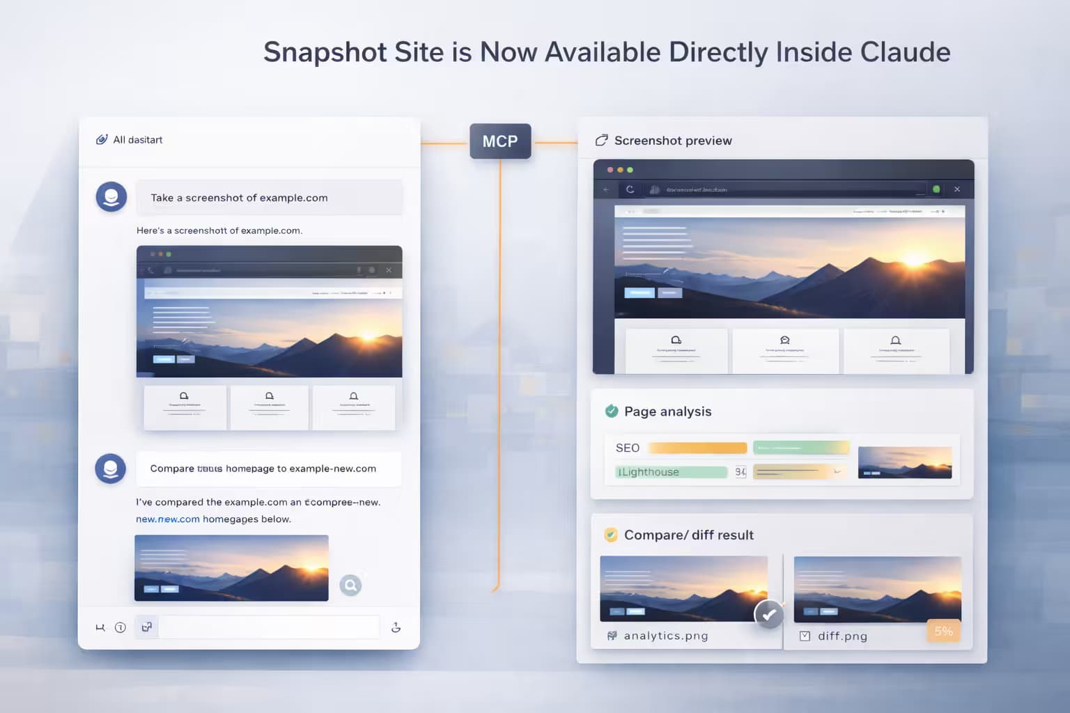 Snapshot Site is Now Available Directly Inside Claude Snapshot Site is Now Available Directly Inside Claude