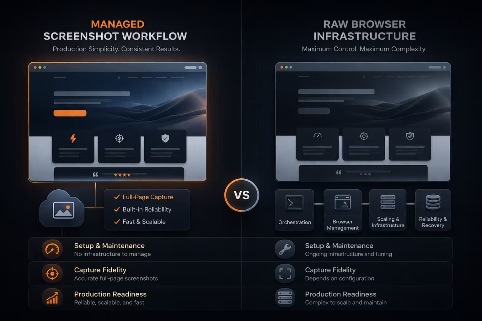 Snapshot Site vs Browserless for Screenshot Workflows Snapshot Site vs Browserless for Screenshot Workflows